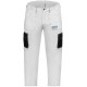 Брюки рабочие Master Color, белые, эластичный пояс, 6 карманов, размер L (30-8012)