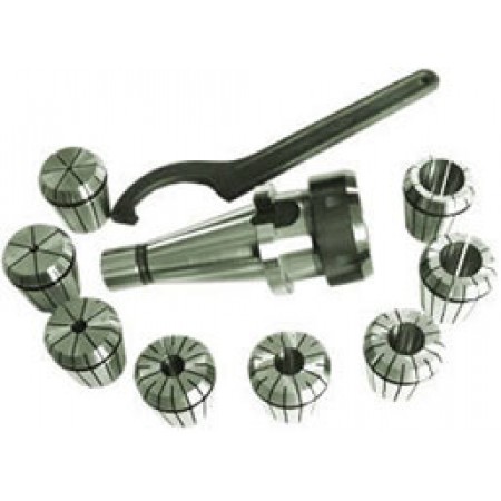 Патрон цанговый 40 с набором цанг ER40 из 6шт(3-26мм)