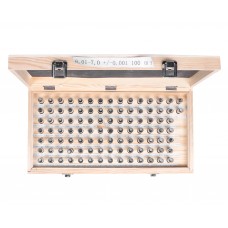 Набор гл. калибров 6,01- 7,00 +/-0,001 шаг 0,01 100шт Микрон