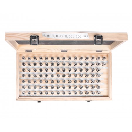Набор гл. калибров 6,01- 7,00 +/-0,001 шаг 0,01 100шт ЧИЗ