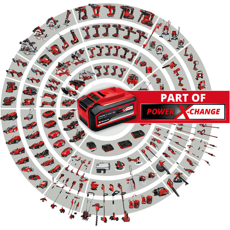 Фрезер аккумуляторный Einhell PXC TP-RO 18 Set Li BL,18В,10-30 т/мин,цанга 6/8 мм+1акк.4 Ач+ЗУ 3А (4350410SET)