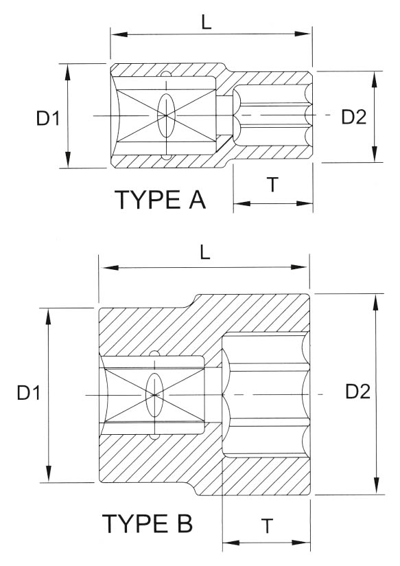 Головка торцевая 12гр. 21 мм 3/8 Licota F3021