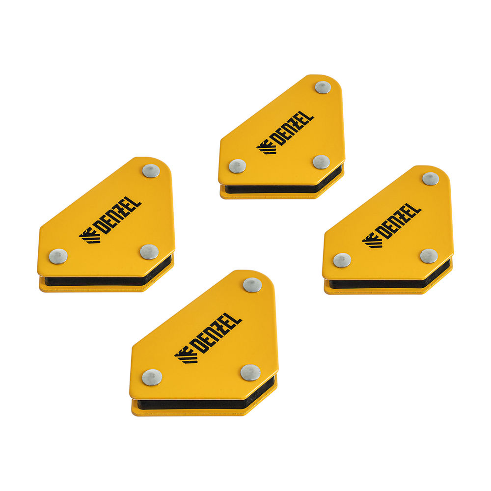 Набор из 4 магнитных фиксаторов для сварочных работ Denzel (97555)