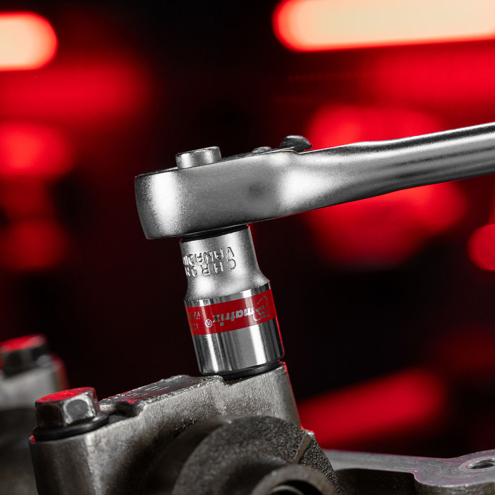 Набор универсальных торцевых головок 1/4, Spline, CrV, 4-13мм, 10 штук Matrix