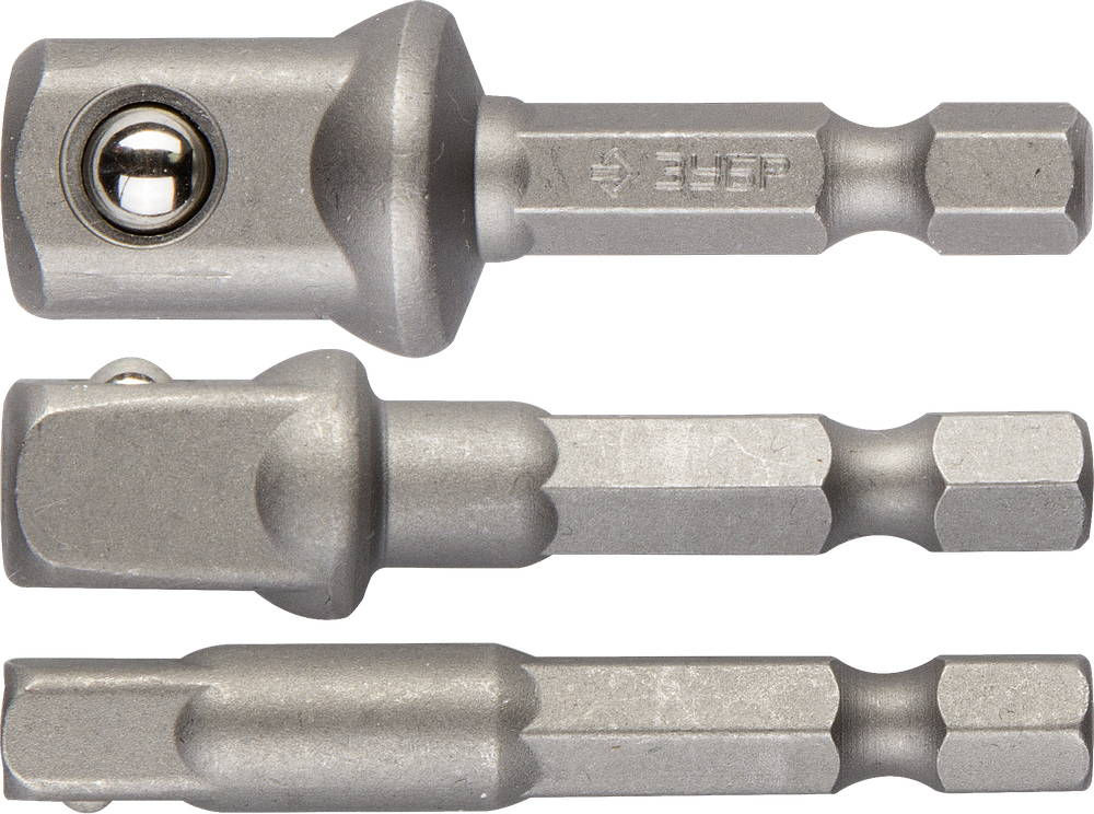 Набор адаптеров для торцовых головок 3 шт ЗУБР 26756-H3