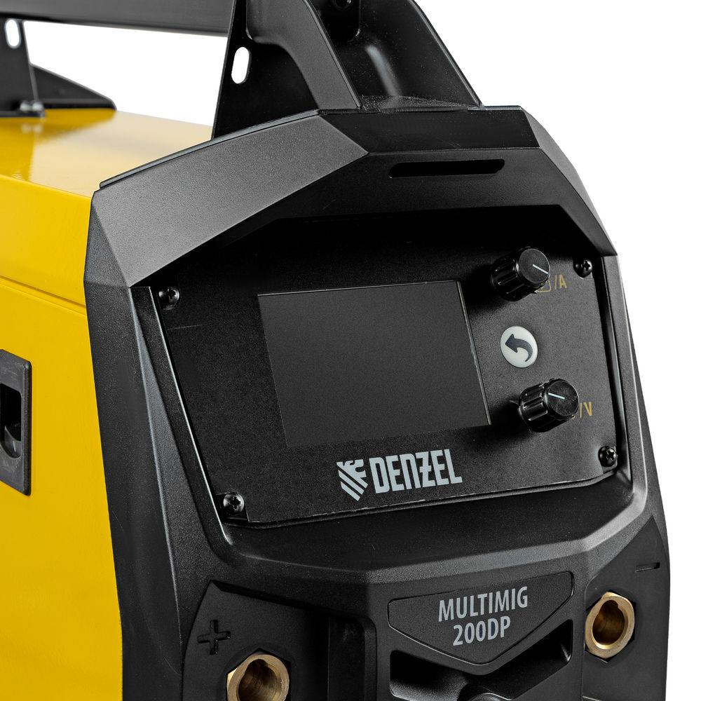 Аппарат инвертор. полуавтомат. сварки MultiMIG-200DP Synergy Double Pulse, 200 А, ПВ 80% Denzel (94313)