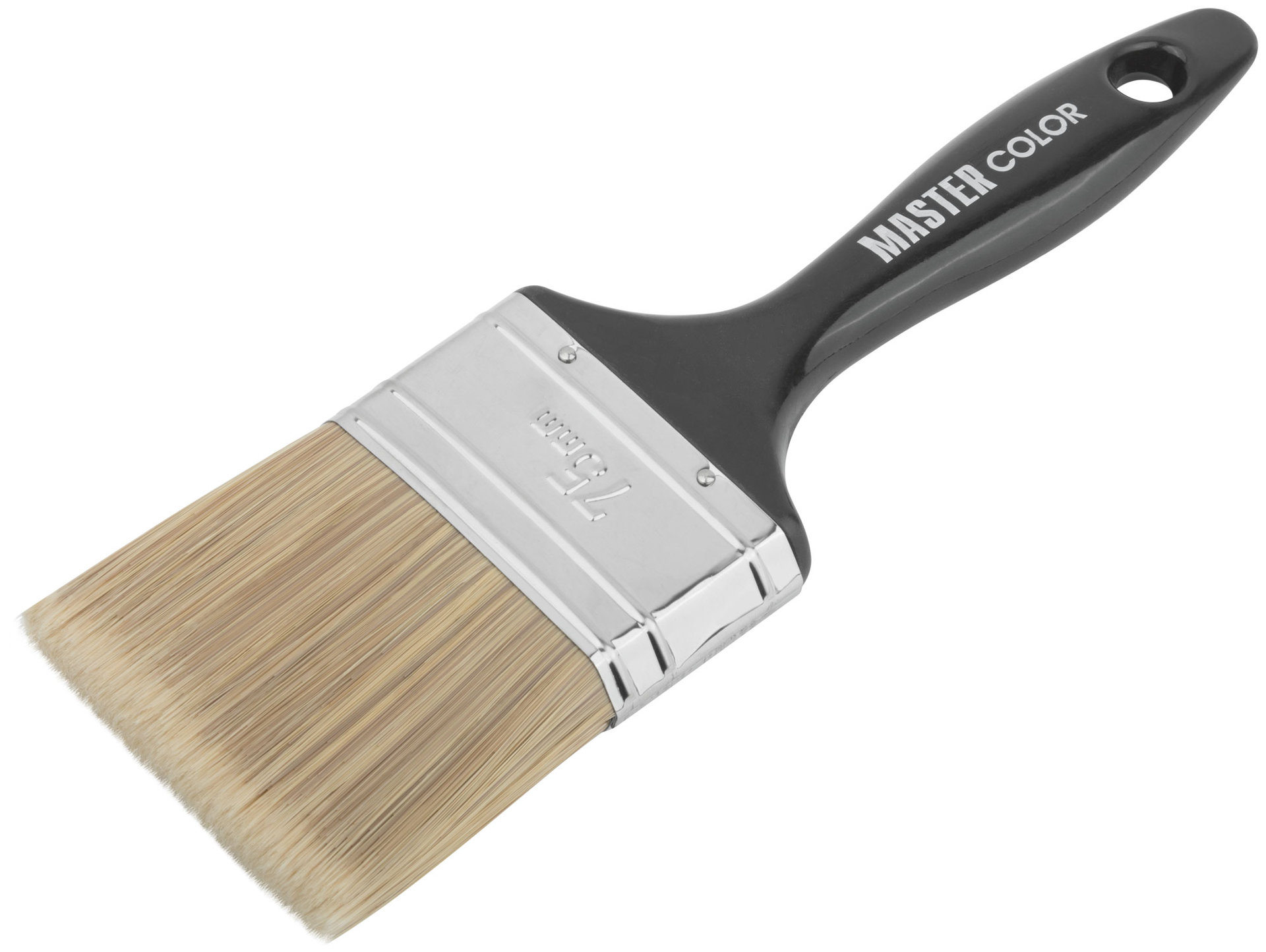 Кисть флейцевая Wood Master, микс из 3-х видов щетины/филамента, 75х21х64 мм (30-0542)