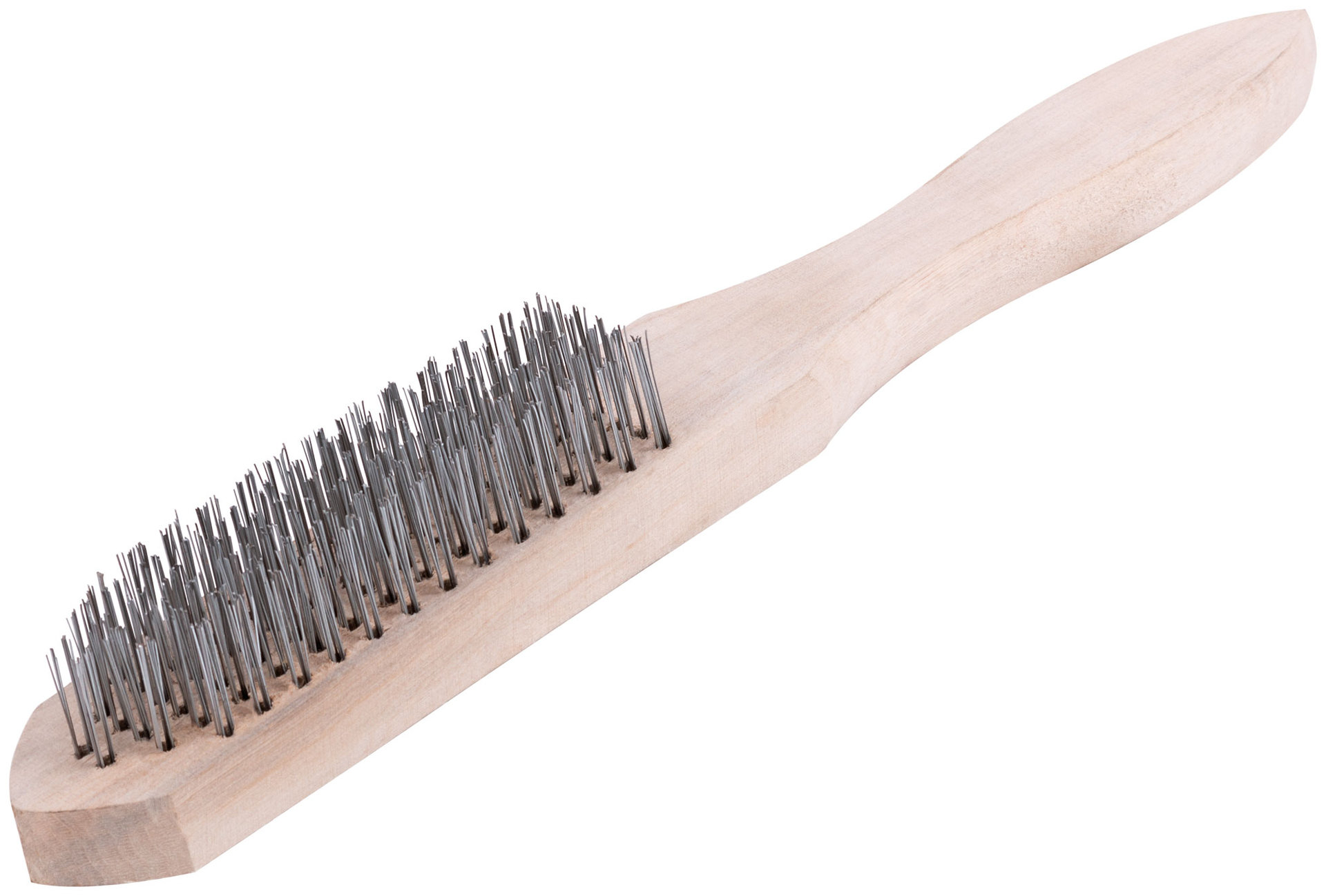 Корщетка с деревянной ручкой 6-ти рядная (38406)