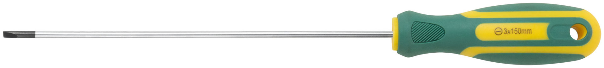 Отвертка Контур, CrV сталь, прорезиненная ручка 3х150 мм SL (55207)
