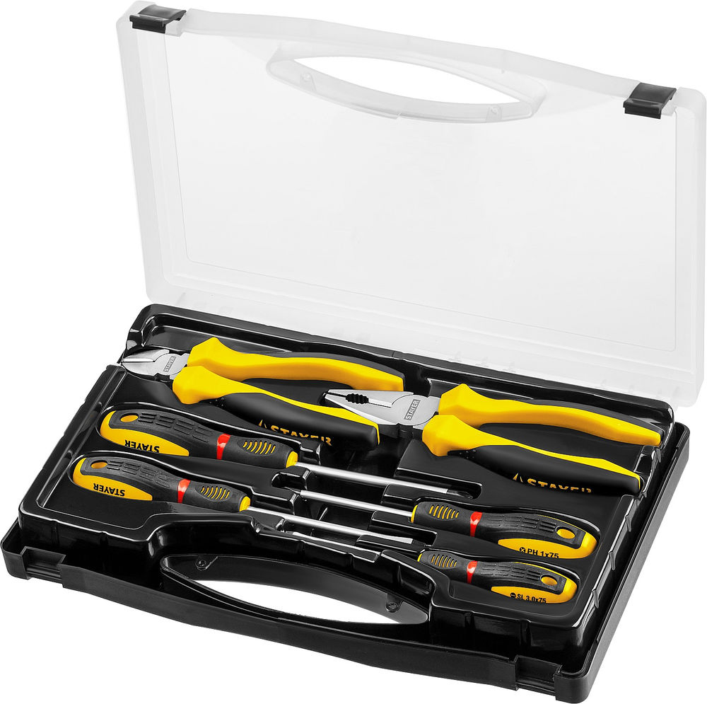 Набор губцевого инструмента Hercules, 6 предм. STAYER 2202-H6