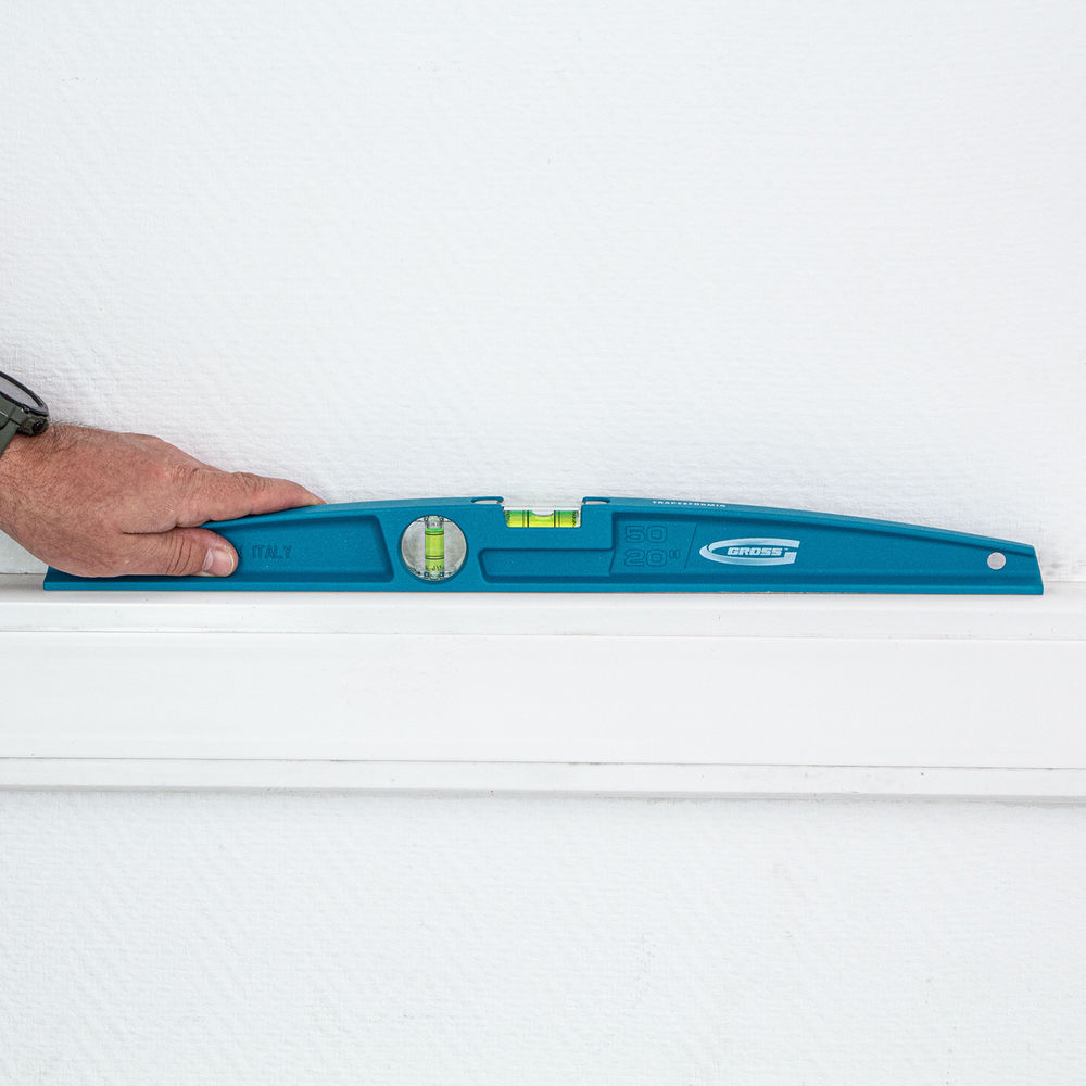 Уровень литой, 500 мм, 2 глазка Gross (34915)