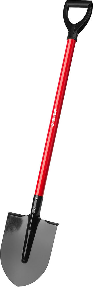 Штыковая лопата 270 х 210 х 1200 мм полотно 1.5 мм закалено стальной прямой черенок с рукояткой тип ЛКО ЗУБР МАСТЕР 39522