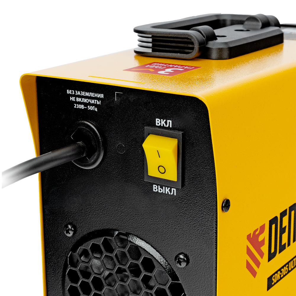 Аппарат инвертор. дуговой сварки SDR-205 Ultra, 200 А, ПВ 60% Denzel (94360)