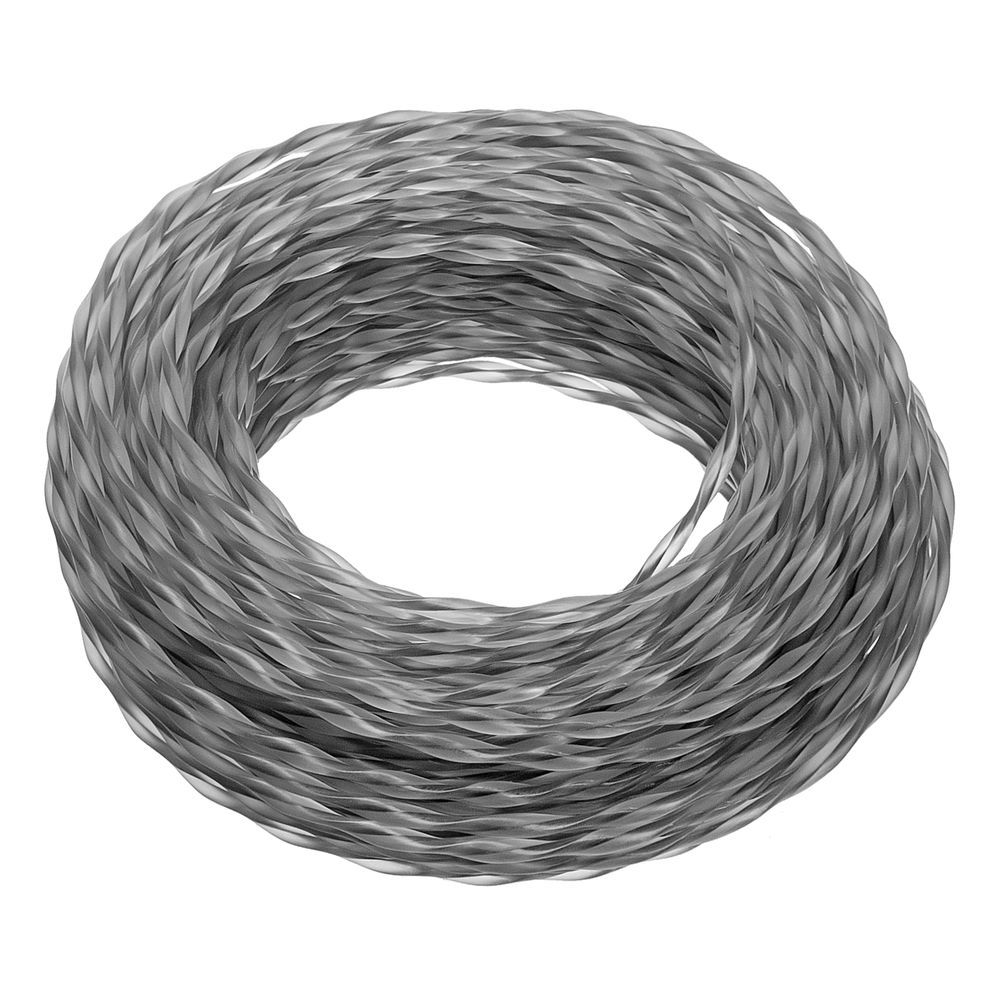 Леска для триммера двухкомпонентная эллипс 2,4мм х 15м, блистер EXTRA CORD, Denzel (96248)