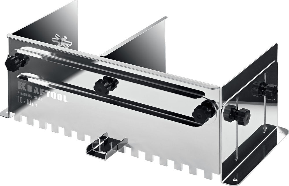 Раздвижная гребенка для плитки зуб 10?10 мм до 600 мм нерж. сталь BUNKER KRAFTOOL 0808-10