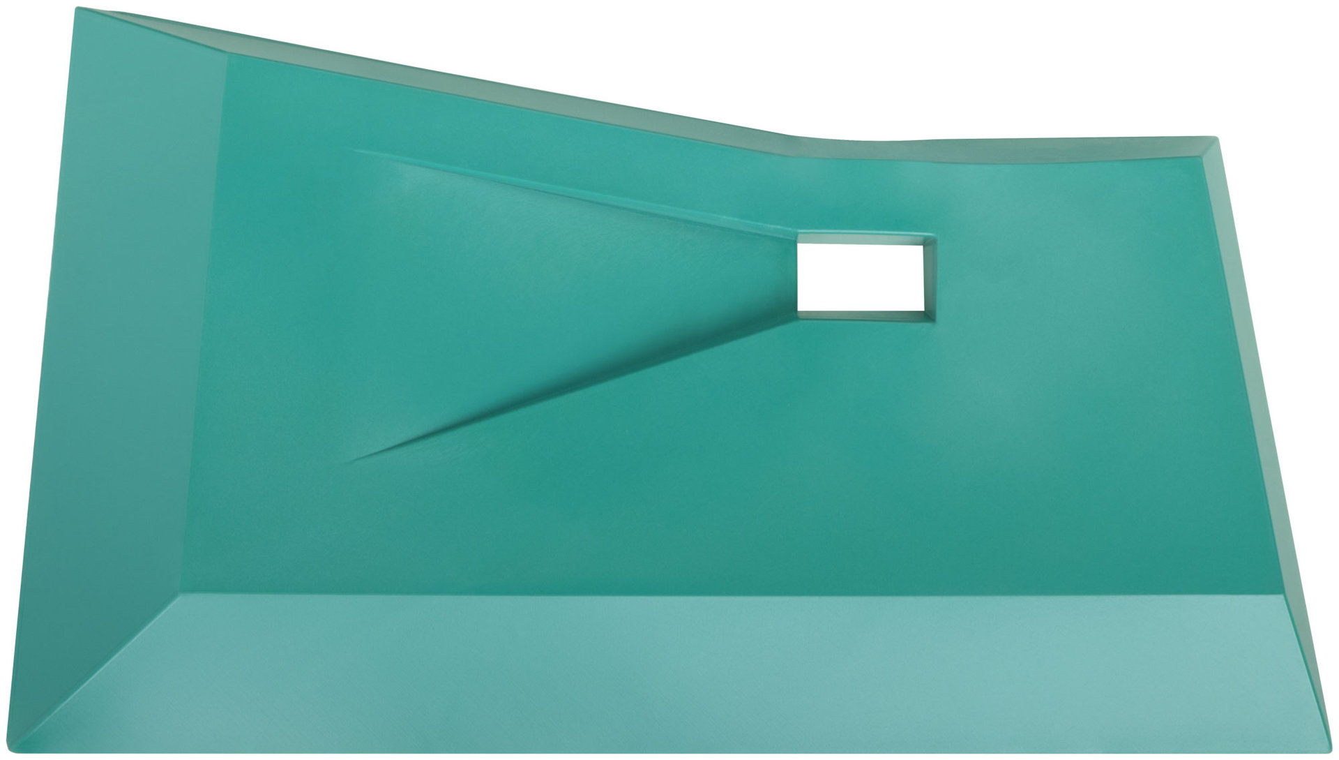 Шпатель, мягкий ПВХ пластик, две рабочие кромки 80 мм / 140 мм (06891)