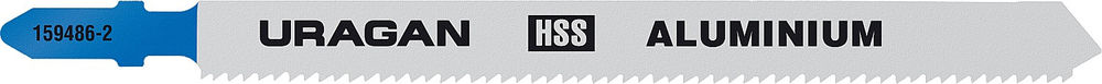 Полотна для лобзика T-хвост., по металлу, HSS, шаг 1.8 мм, 106 мм, 2 шт T318B URAGAN 159486-2