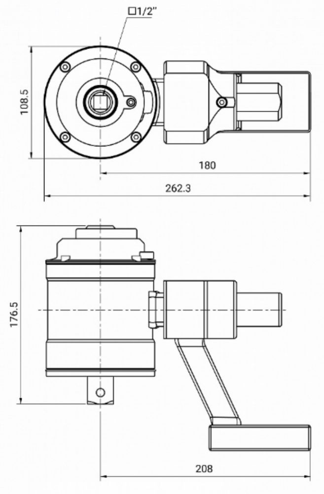 Усилитель крутящего момента, мультипликатор 1:26 1/2 х 1 4500 Нм, GARWIN INDUSTRIAL, 520225-1-126-4500