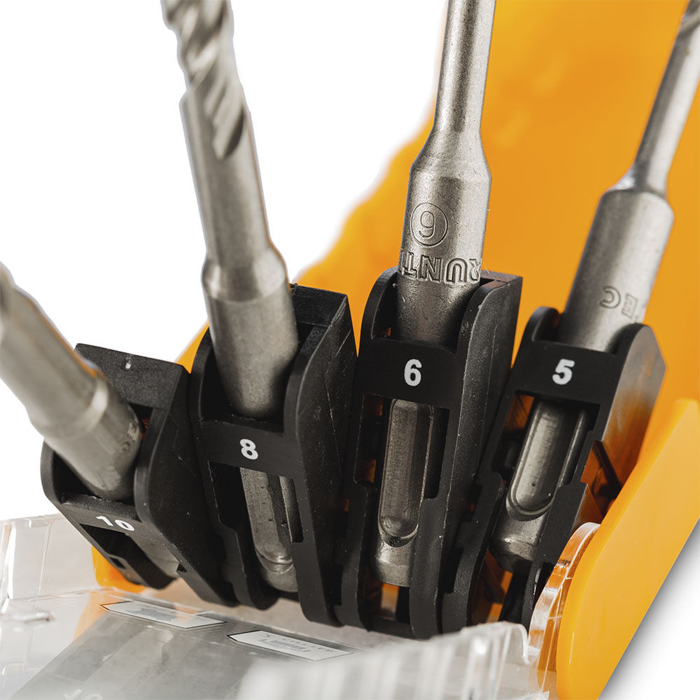 Набор буров по бетону SDS-Plus Runtec 2 Cutter 5, 6, 8, 10 x 160 мм, 4 предмета, RUNTEC, RT-RD2XN160