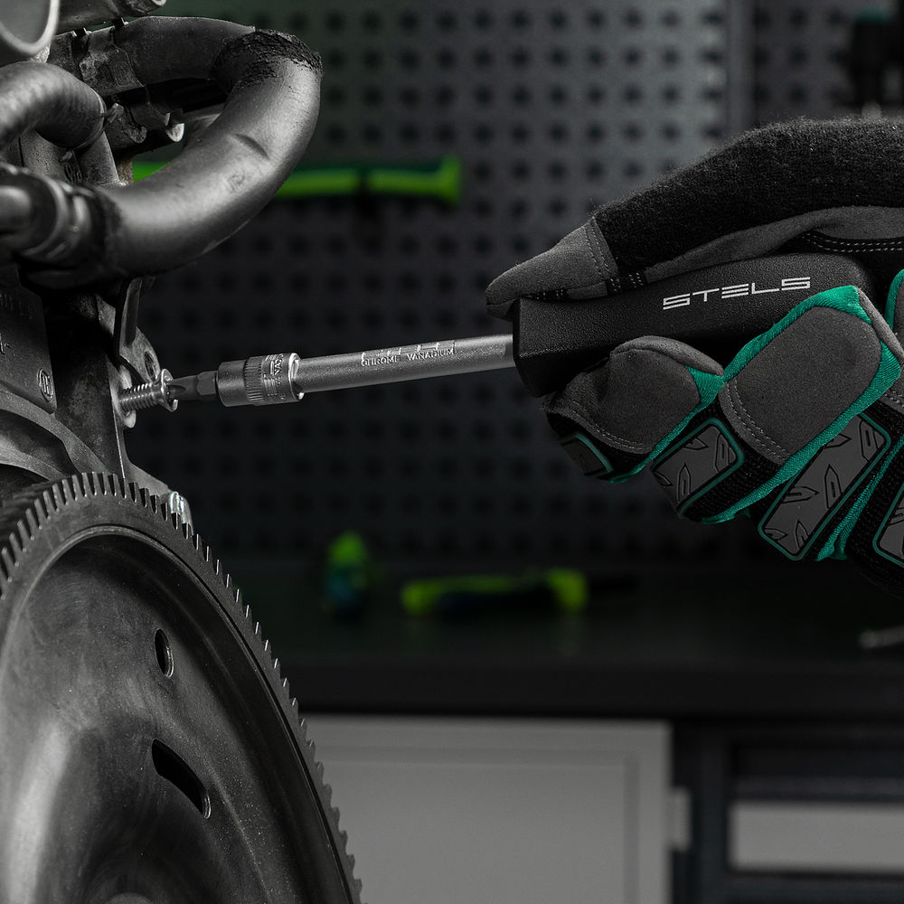 Набор инструментов, 1/2, 1/4, CrV, пластиковый кейс 82 предмета Stels