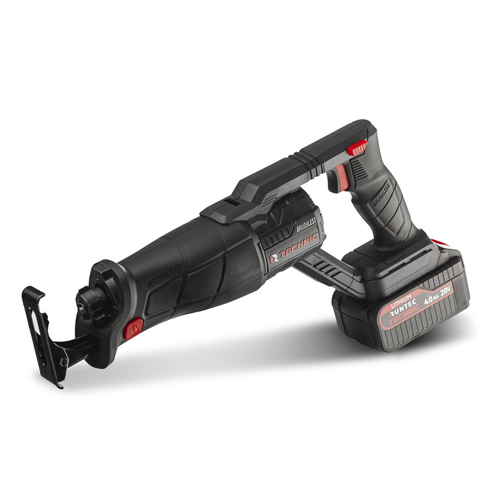 Пила сабельная аккумуляторная TECHNIC 20В, 2*4Ач, 700Вт RUNTEC RT-RS700T