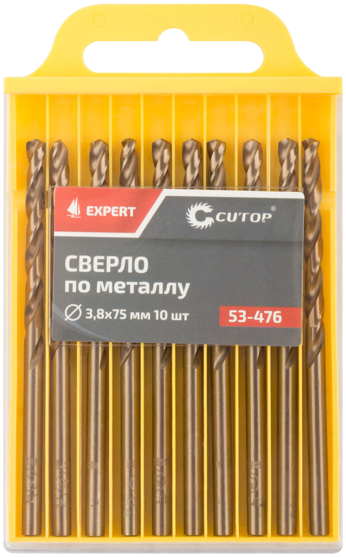 Сверло по металлу Cutop EXPERT, 3,8х75 мм (10 шт) (53-476)