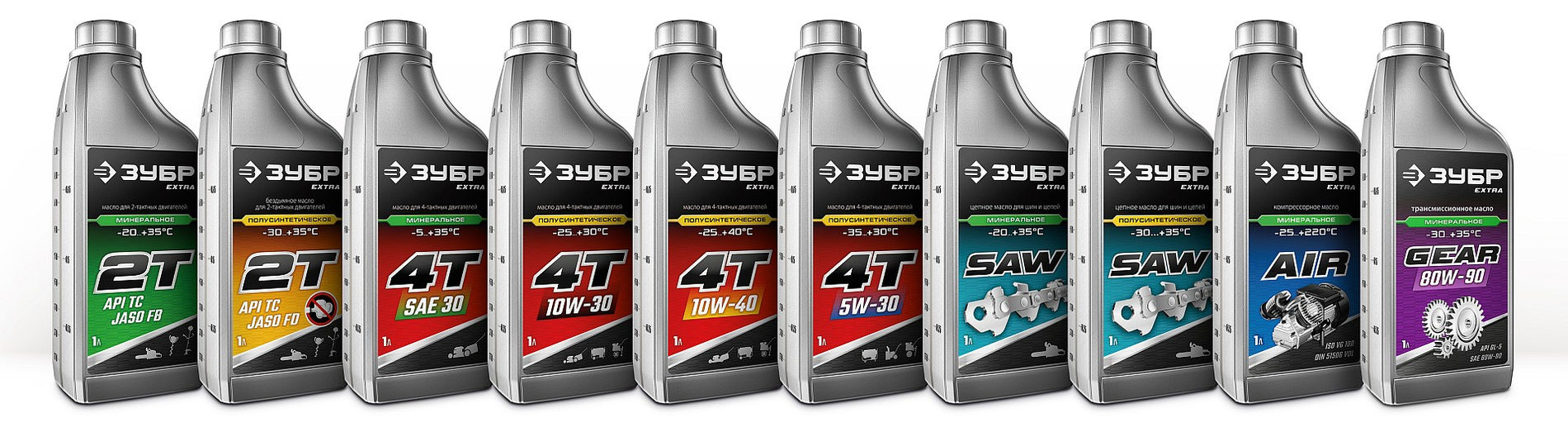 ЗУБР 2Т-М, 1 л, минеральное масло для 2-тактных двигателей, EXTRA (70602-1)