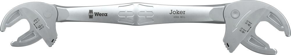 6006 Joker M/L Ключ гаечный рожковый двусторонний с самонастройкой, 13 - 19 x 240 мм (WE-020331)