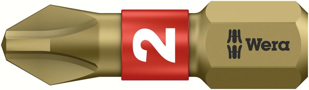 Бита торсионная PH 2 x 25 мм сверхтвёрдая 1/4 C6.3 серия 851/1 BTH PH Wera WE-056412