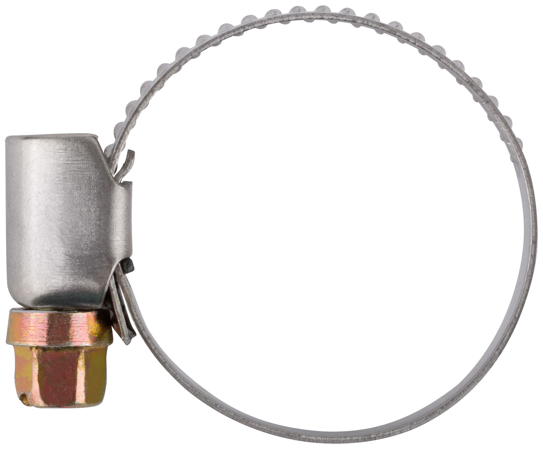 Хомут обжимной (нержавеющая сталь со сваркой) 16-32 мм (64277)