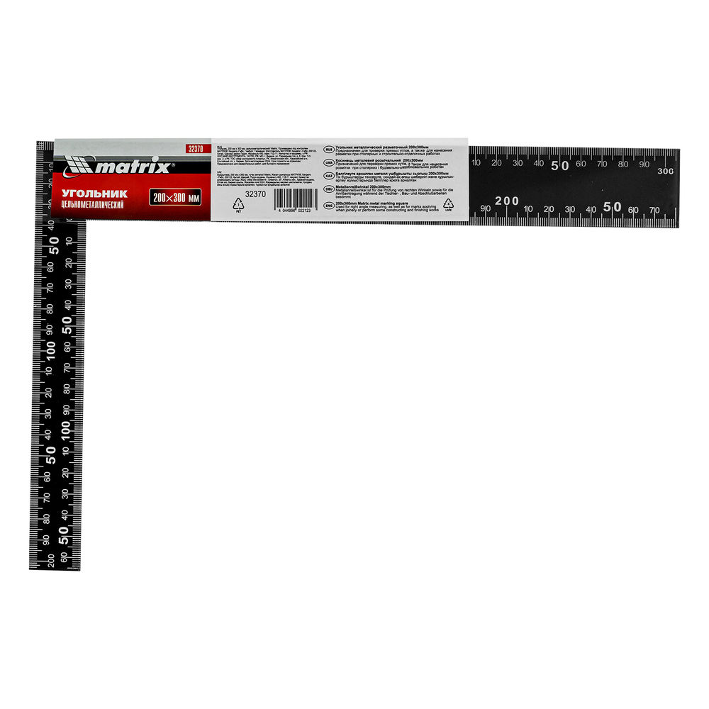 Угольник, 200 х 300 мм, цельнометаллический Matrix (32370)