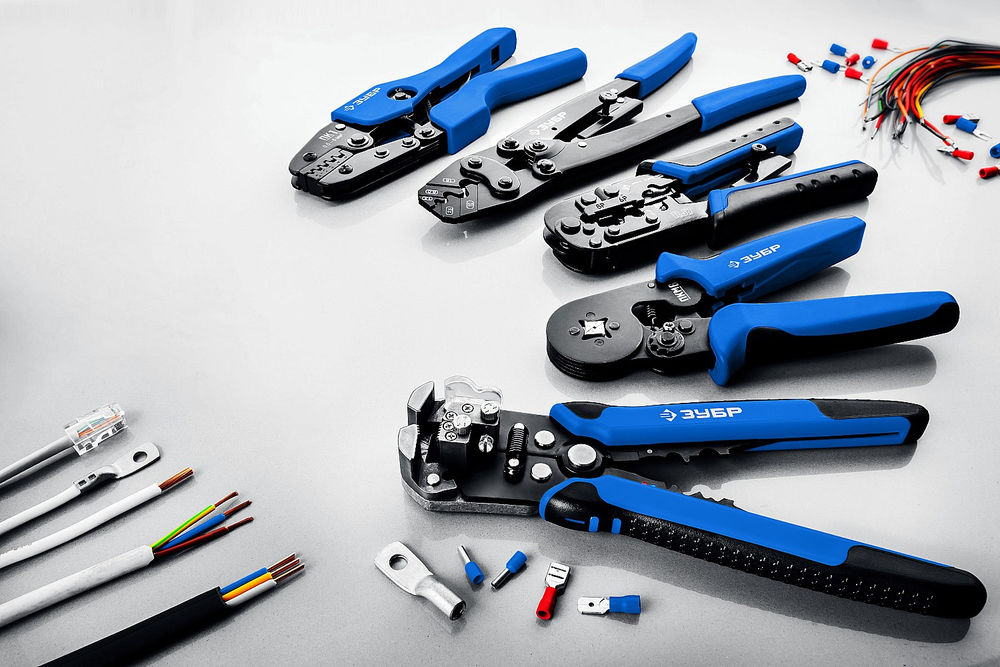 Пресс-клещи для втулочных наконечников 0.5 - 6 мм2 ЗУБР ПК-1 Профессионал 45456-1