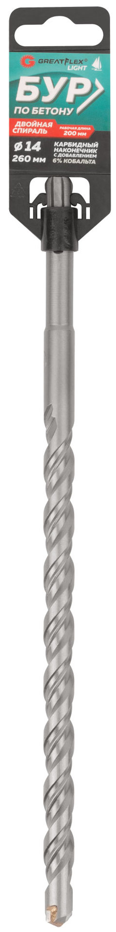 Бур по бетону, SDS-Plus, GreatFlex Light, 14x260 мм (56-14260)