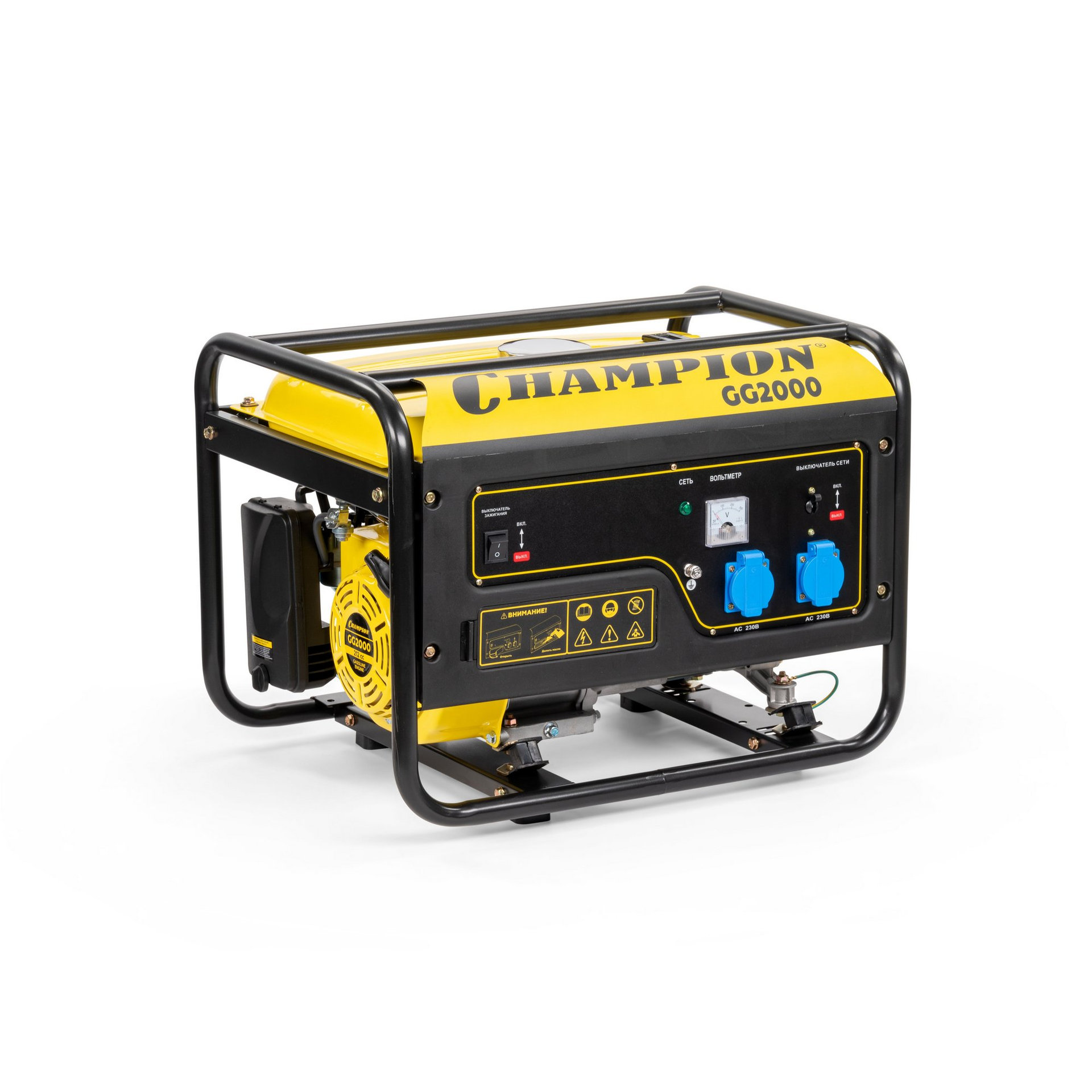 Генератор CHAMPION GG2000 (2/2,3кВт 7лс 15л 39кг) (GG2000)