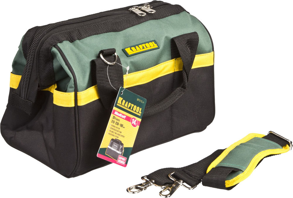 Сумка для инструментов 310 х 180 х 250 с 20 карманами MaxKraft KRAFTOOL 38712-12
