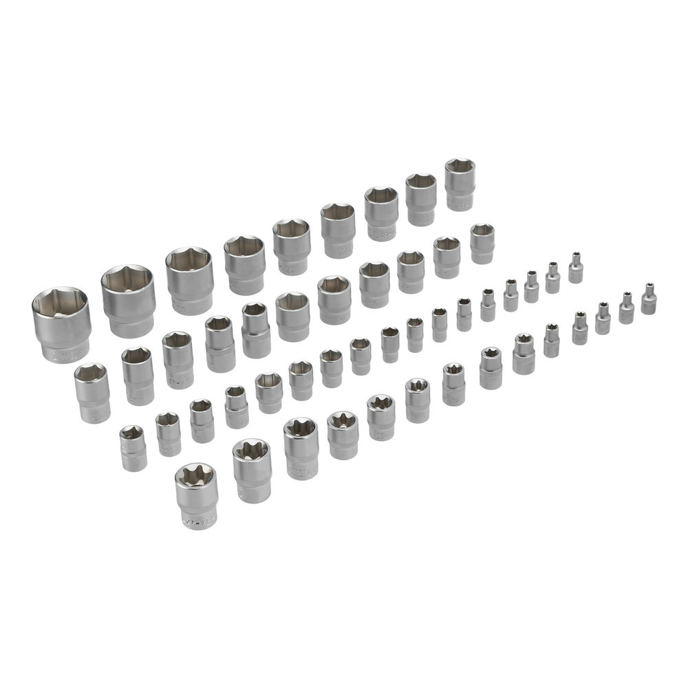 Набор инструментов, 1/2, 3/8, 1/4, CrV, S2, пластиковый кейс, 232 предмета Denzel