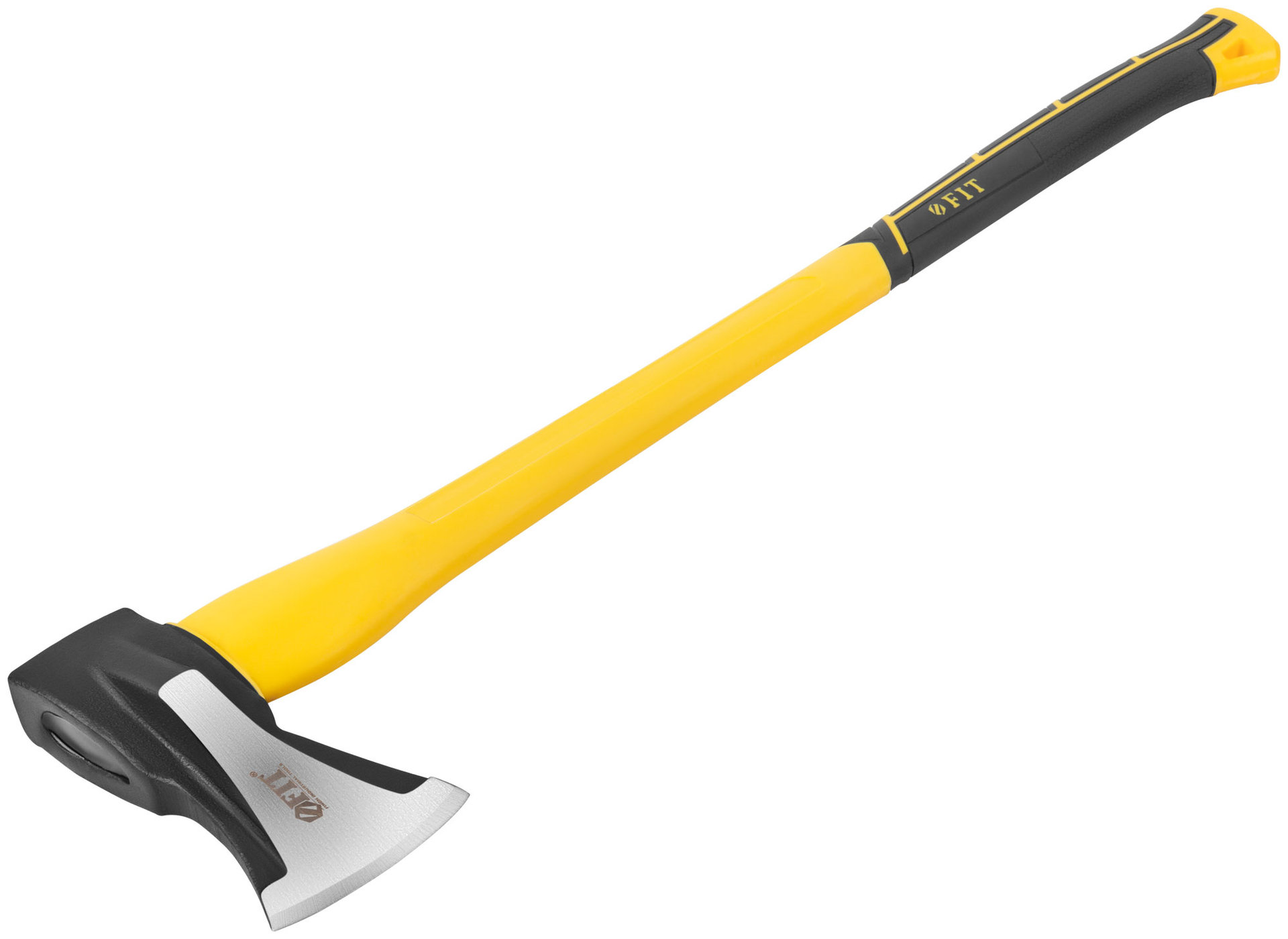 Топор-колун ушастый кованый, фиберглассовая длинная ручка 800 мм, 2000 гр.