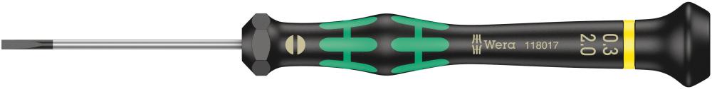 Отвёртка шлицевая прецизионная 0.30 x 2 x 50 мм SL Kraftform Micro серия 2035 Wera WE-118017