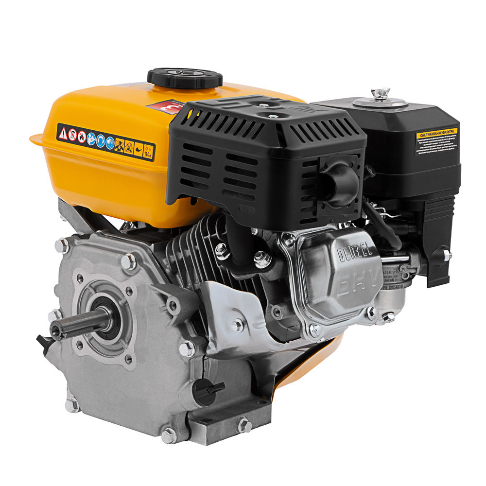 Двигатель бензиновый RX-17K, 7 л.с., 212 см3, горизонтальный вал шпонка 19 мм Denzel (95101)