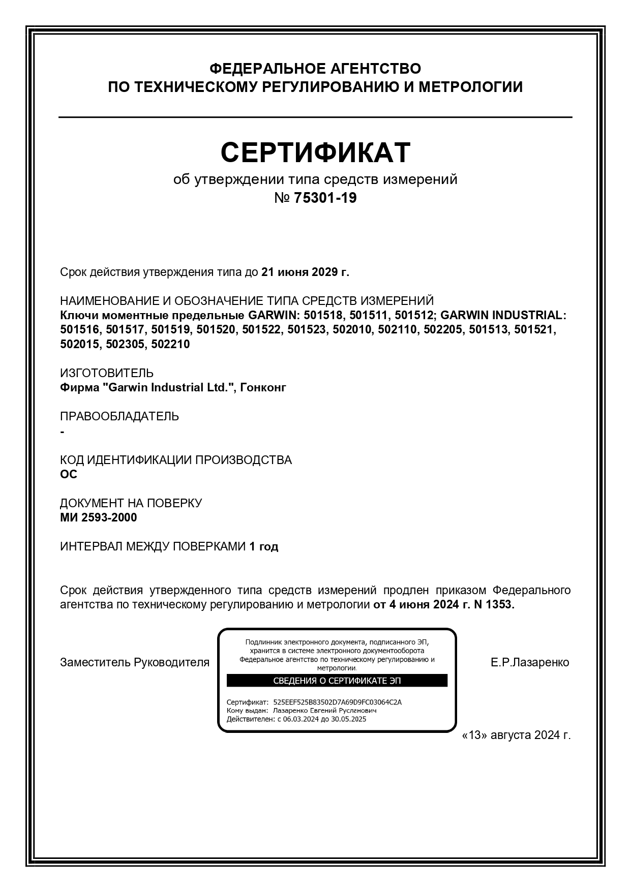 GARWIN INDUSTRIAL 501513-6-30-38 Динамометрический ключ 6-30 Нм, двухстороннего действия с приводным квадратом 3/8