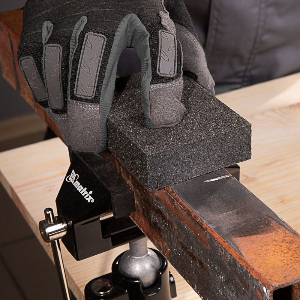 Губка для шлифования, 100 х 70 х 25 мм, мягкая, P 100 Matrix (75703)