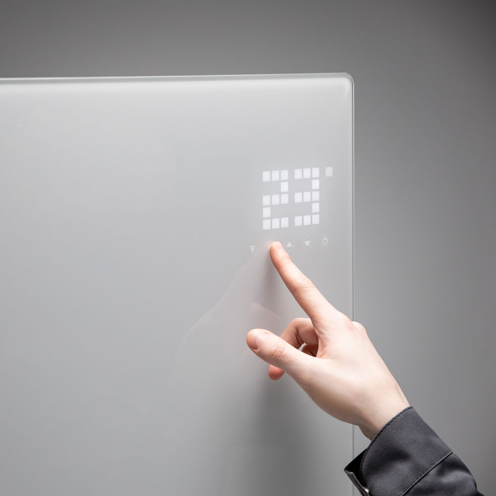 Конвектор электрический OptiPrime-1000, Wi-Fi, тачс, цифровой термостат, 1000 Вт Denzel (98121)