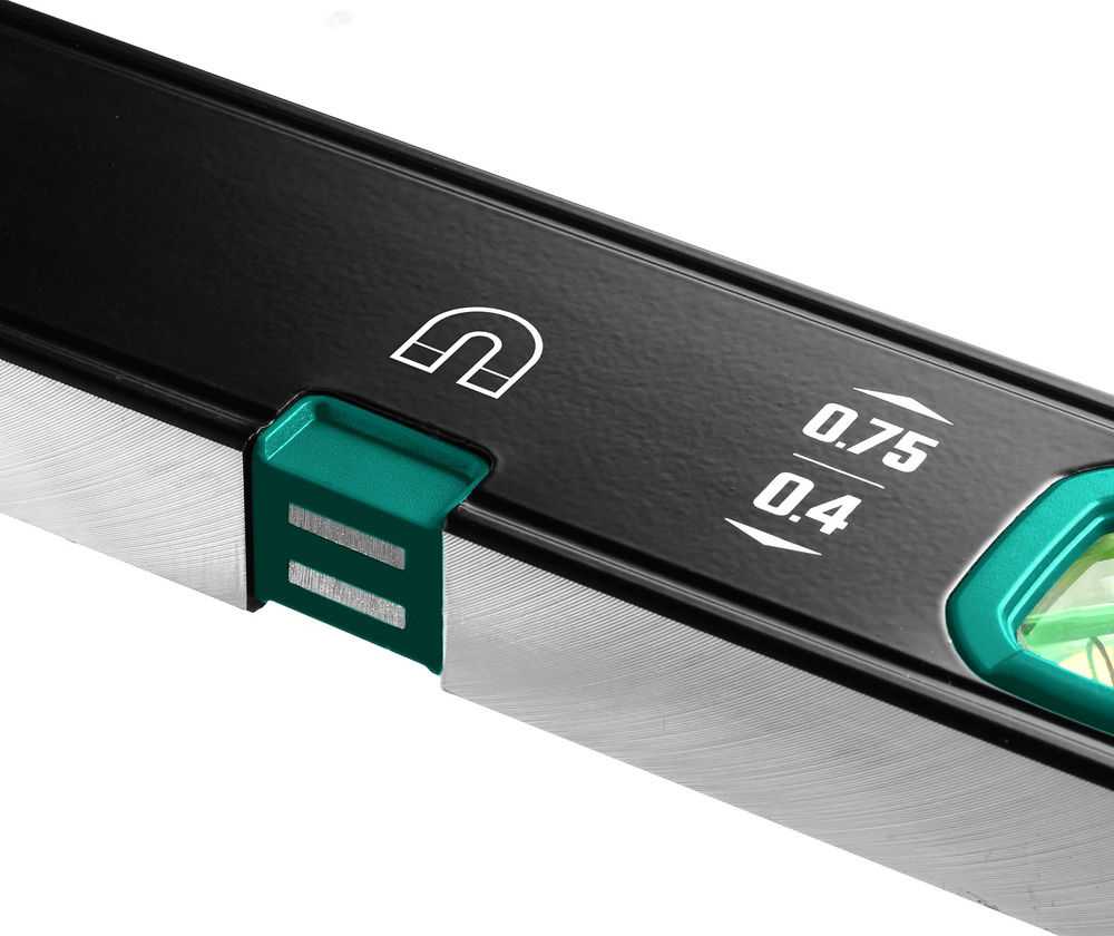 Магнитный уровень 2000 мм, усиленный профиль, с зеркальным глазком KRAFTOOL 34785-200