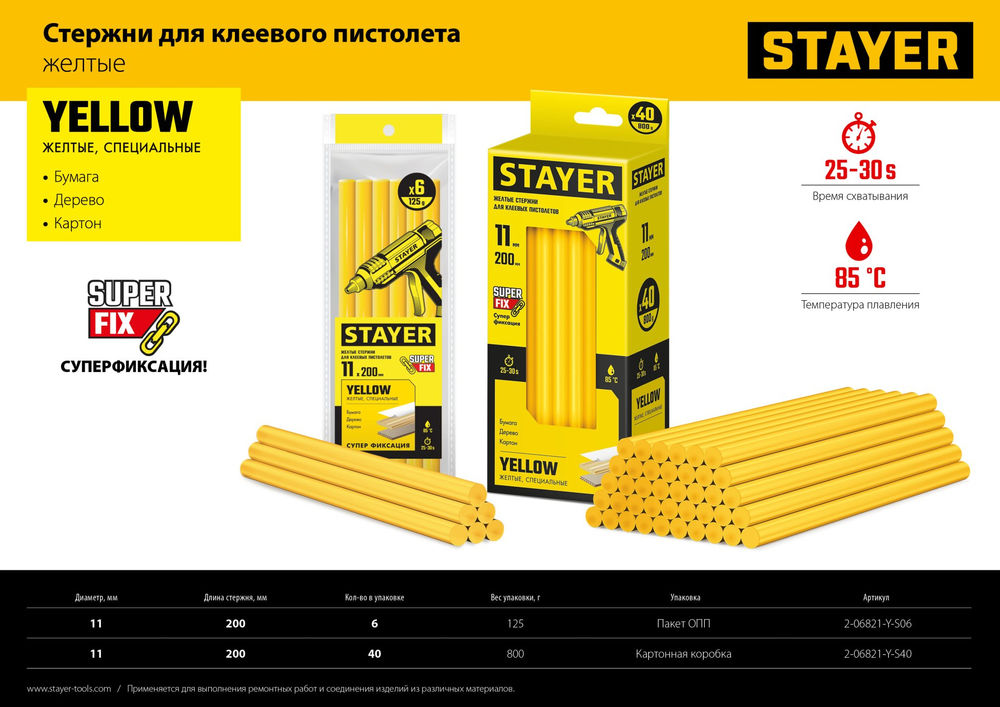 Сверло перовое по дереву Flat STAYER 30x152 мм 2950-30_z01  