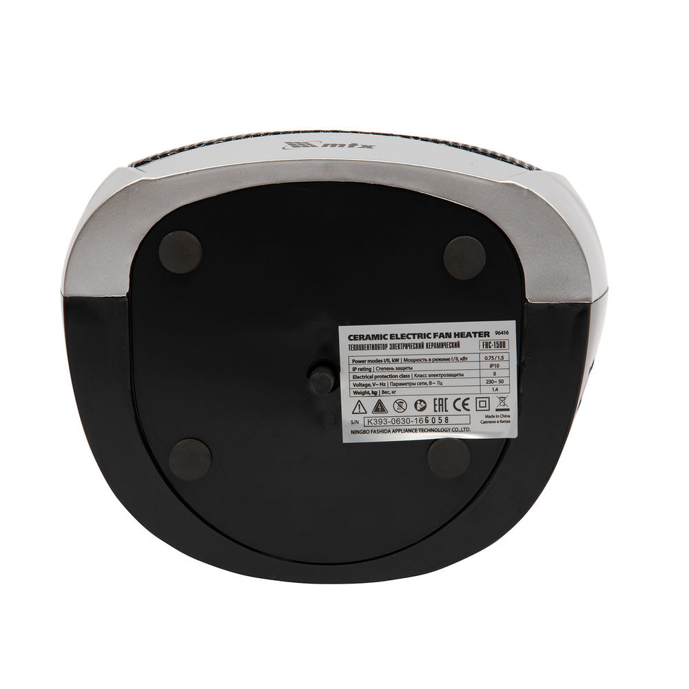 Тепловентилятор электр. керамический FHC-1500, 3 реж., вентилятор, нагрев 750/1500 Вт, MTX (96416)