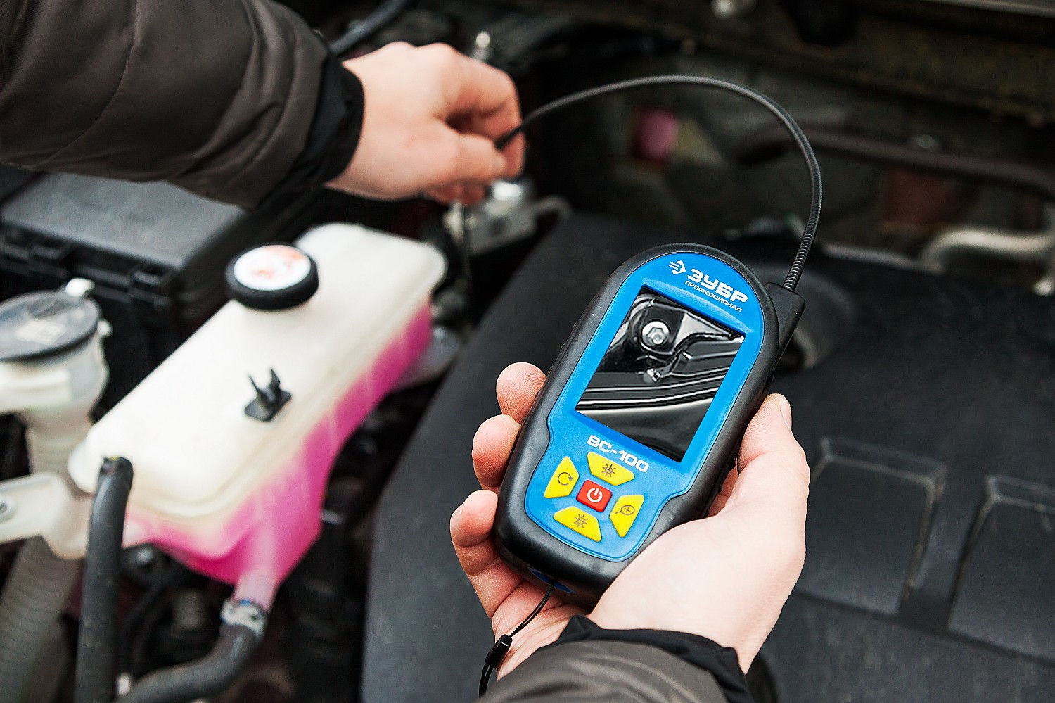 ЗУБР ВС-100, 2,7?, 9 мм, 0,6 м, видеоскоп, Профессионал (45355)