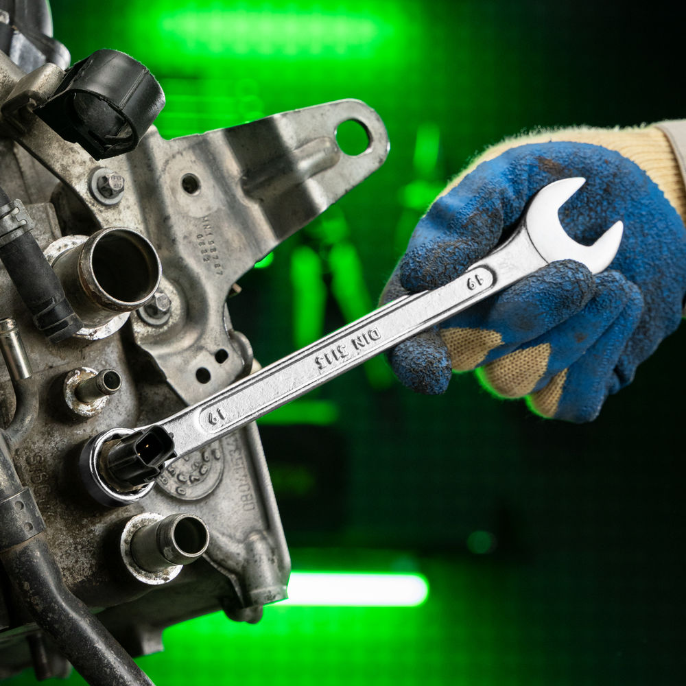 Набор ключей комбинированных, 6-22 мм, CrV, 12 шт Сибртех