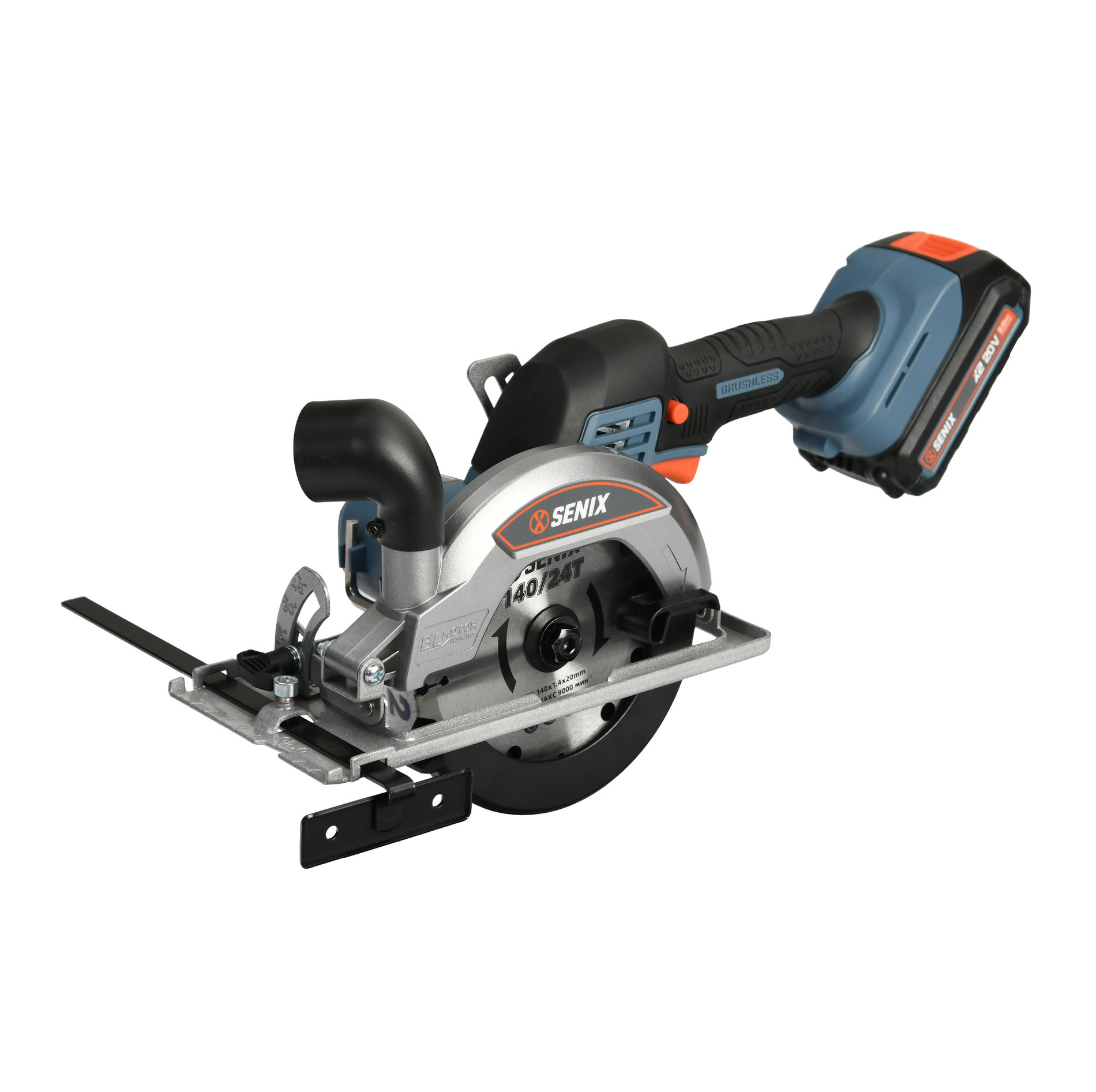 Дисковая пила, 140 мм, без АКБ и ЗУ X2 20В