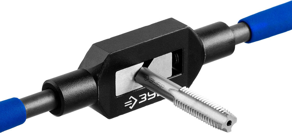 Метчикодержатель для M4-M12 №2 сталь 45 с регулируемыми вкладышами Профессионал ЗУБР 28232-2