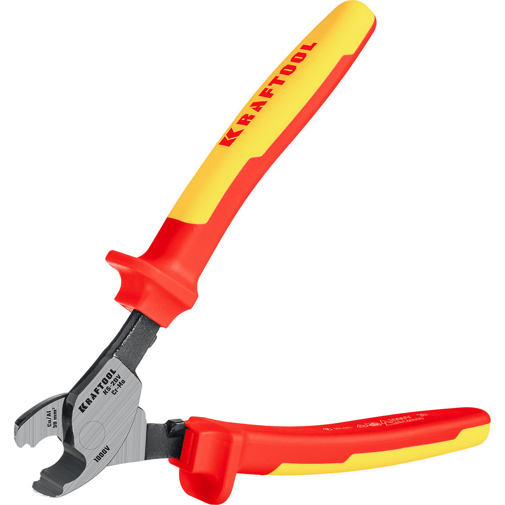 Диэлектрический кабелерез KS-20V, 1000 В, d 11 мм, 200 мм KRAFTOOL 23333-20V